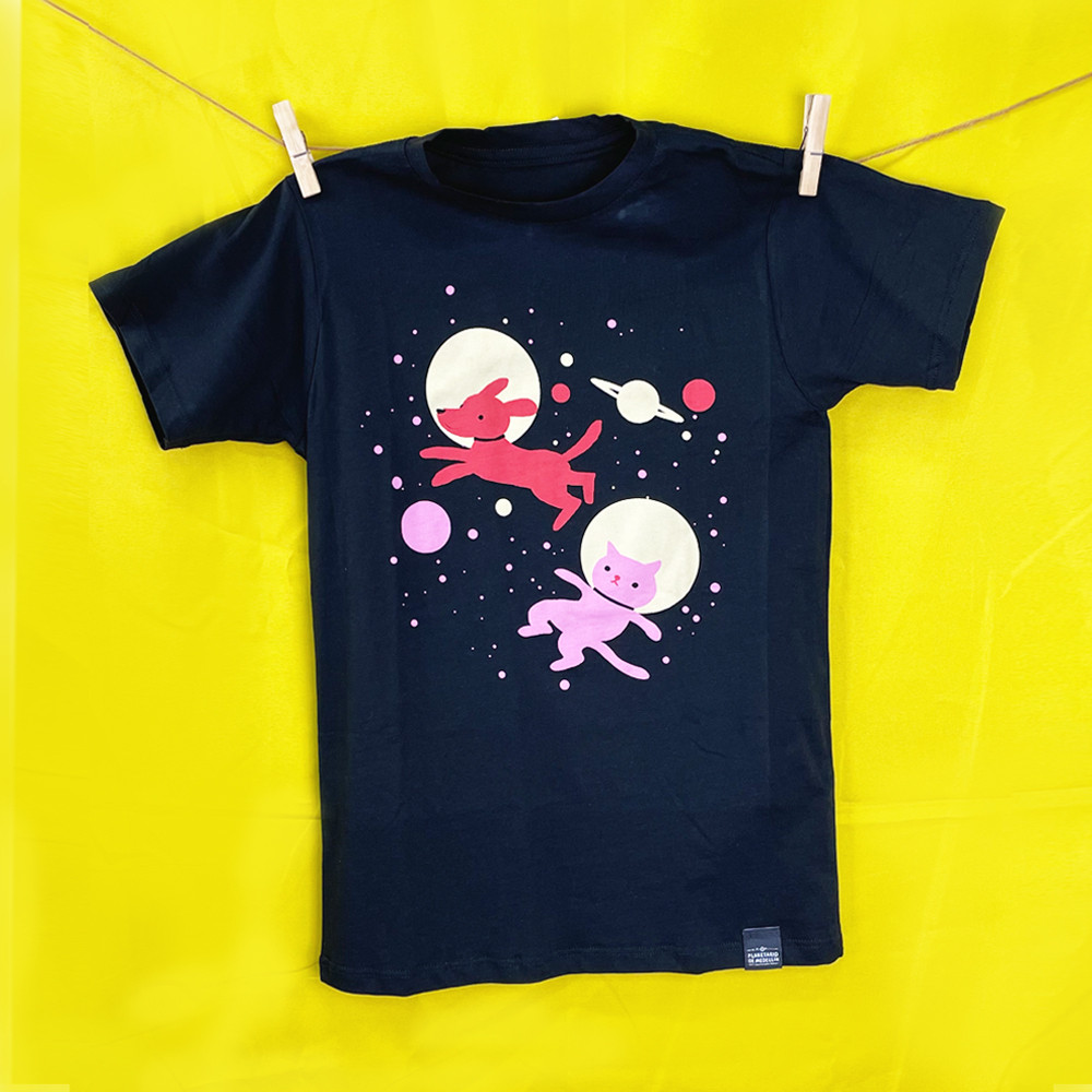 Imagen Camiseta Gato Galáctico Niños 2