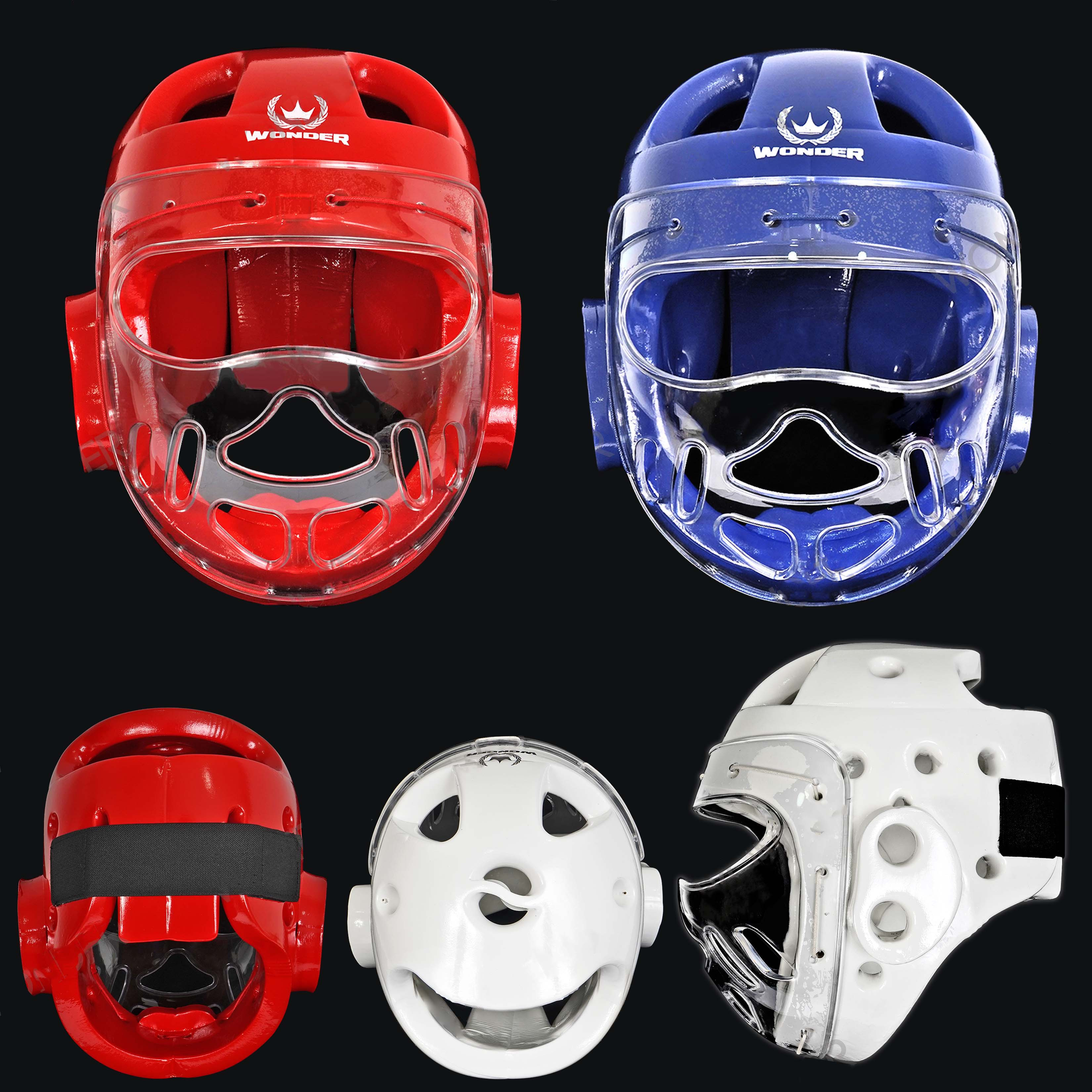 Casco Protector Taekwondo Cerrado Mascara Acr Lico Gsp Ws