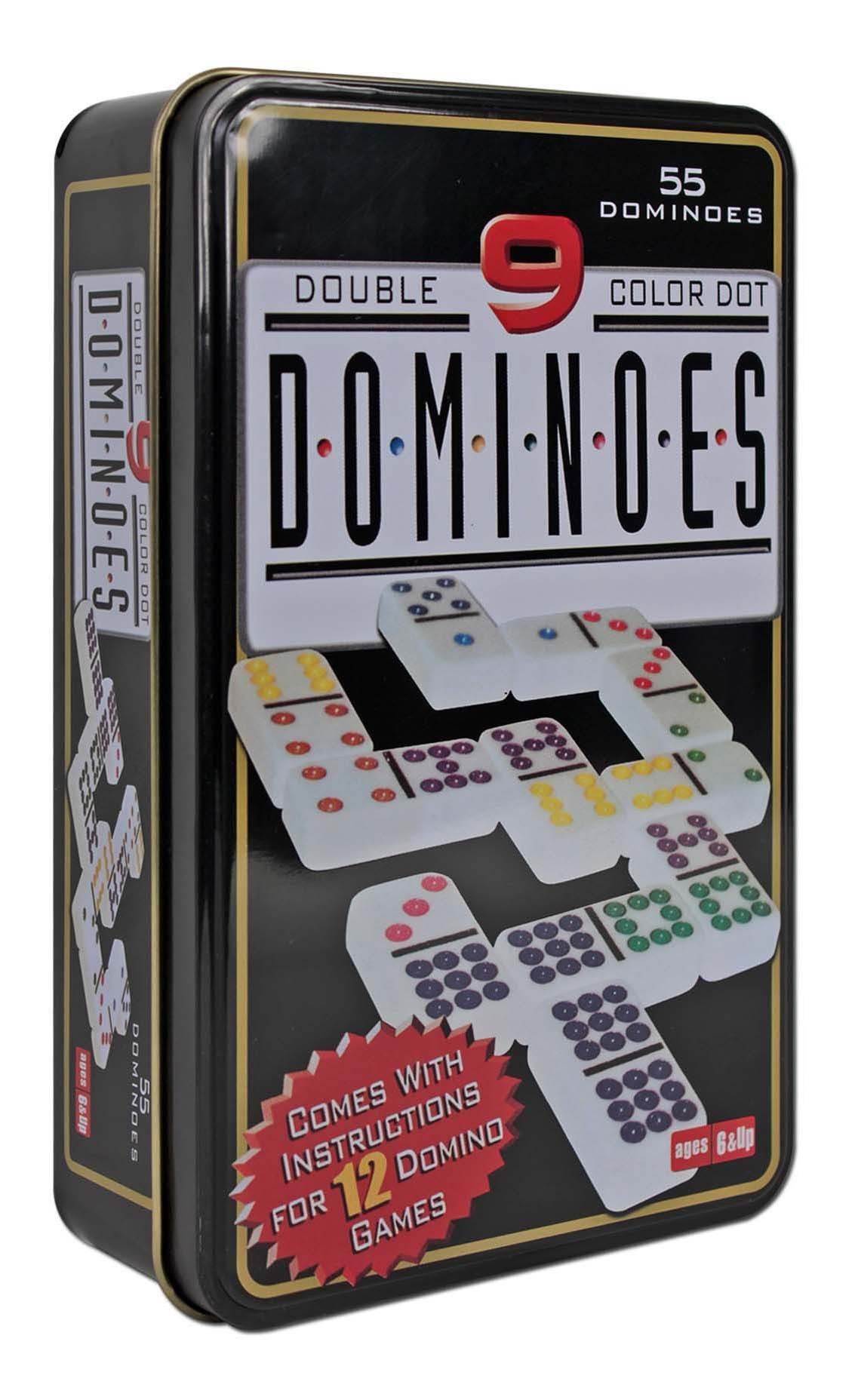 Imagen Domino Doble 9 Colores Juego De Mesa 2