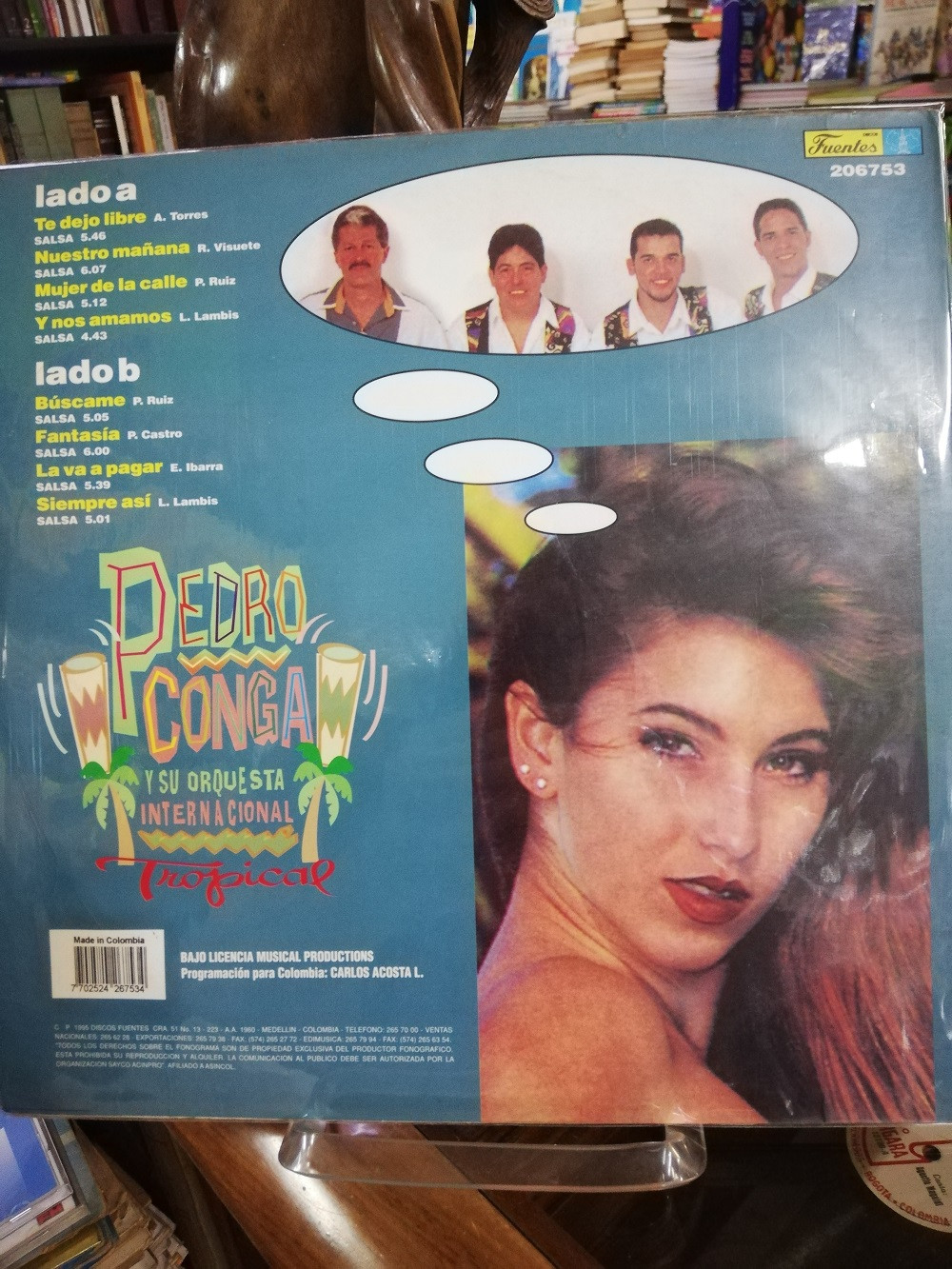 LP PEDRO CONGA Y SU ORQUESTA INTERNACIONAL TROPICAL 206753 Libreria