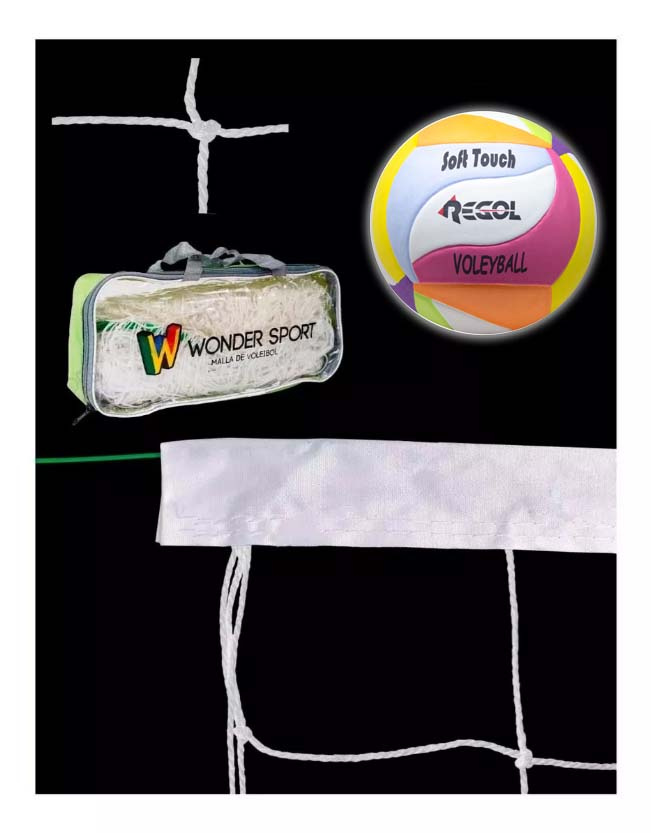 Imagen Malla Y Balón De Voleibol 1