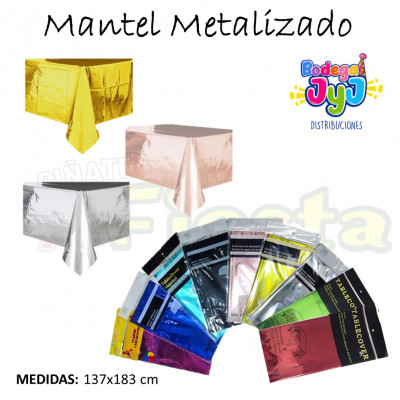 ImagenMantel Metalizado Unicolor 