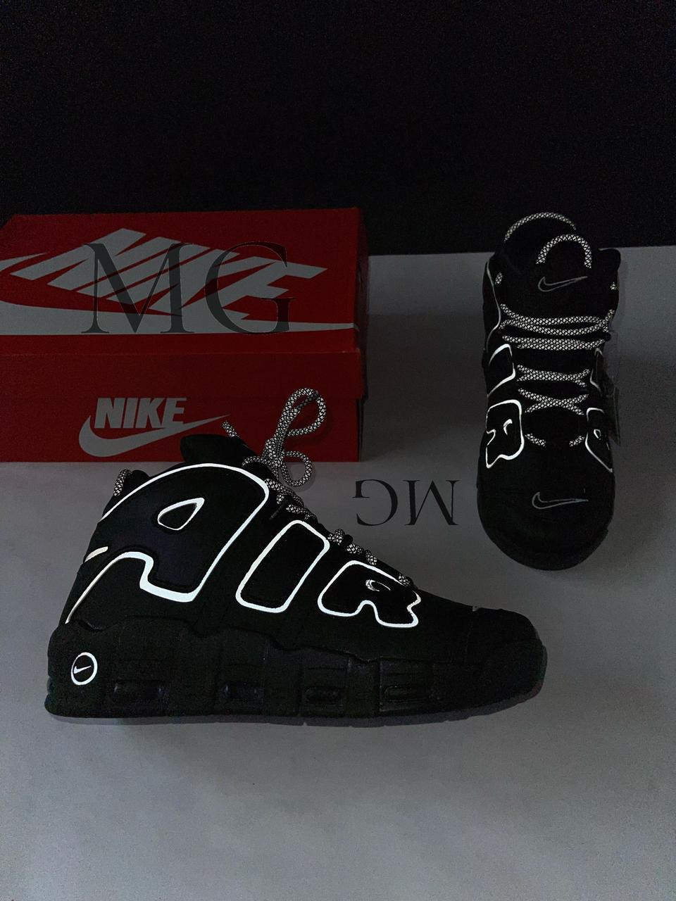 Imagen Nike Air More Up Tempo Black Panther Reflective 1
