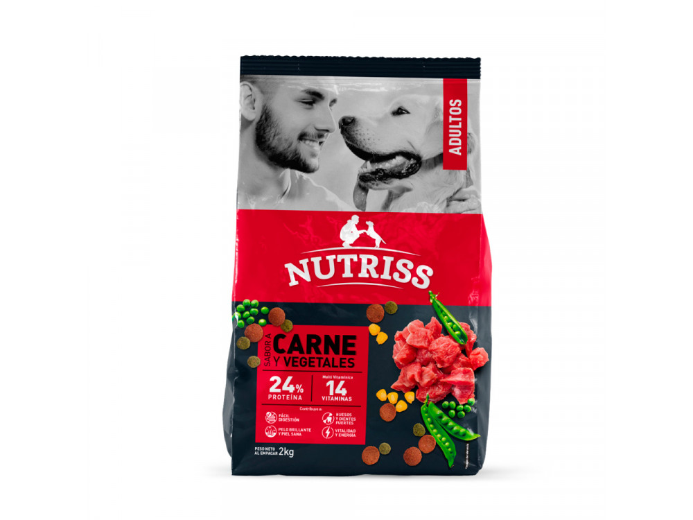 Nutriss Adultos Carne Vegetales X 2kg 520636 Tienda Nútrelos Con Amor 3307