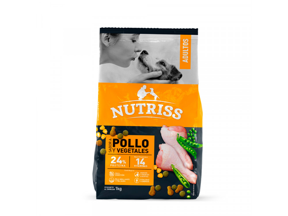 Nutriss Adultos Pollo Vegetales X 1kg 521126 Tienda Nútrelos Con Amor 1451