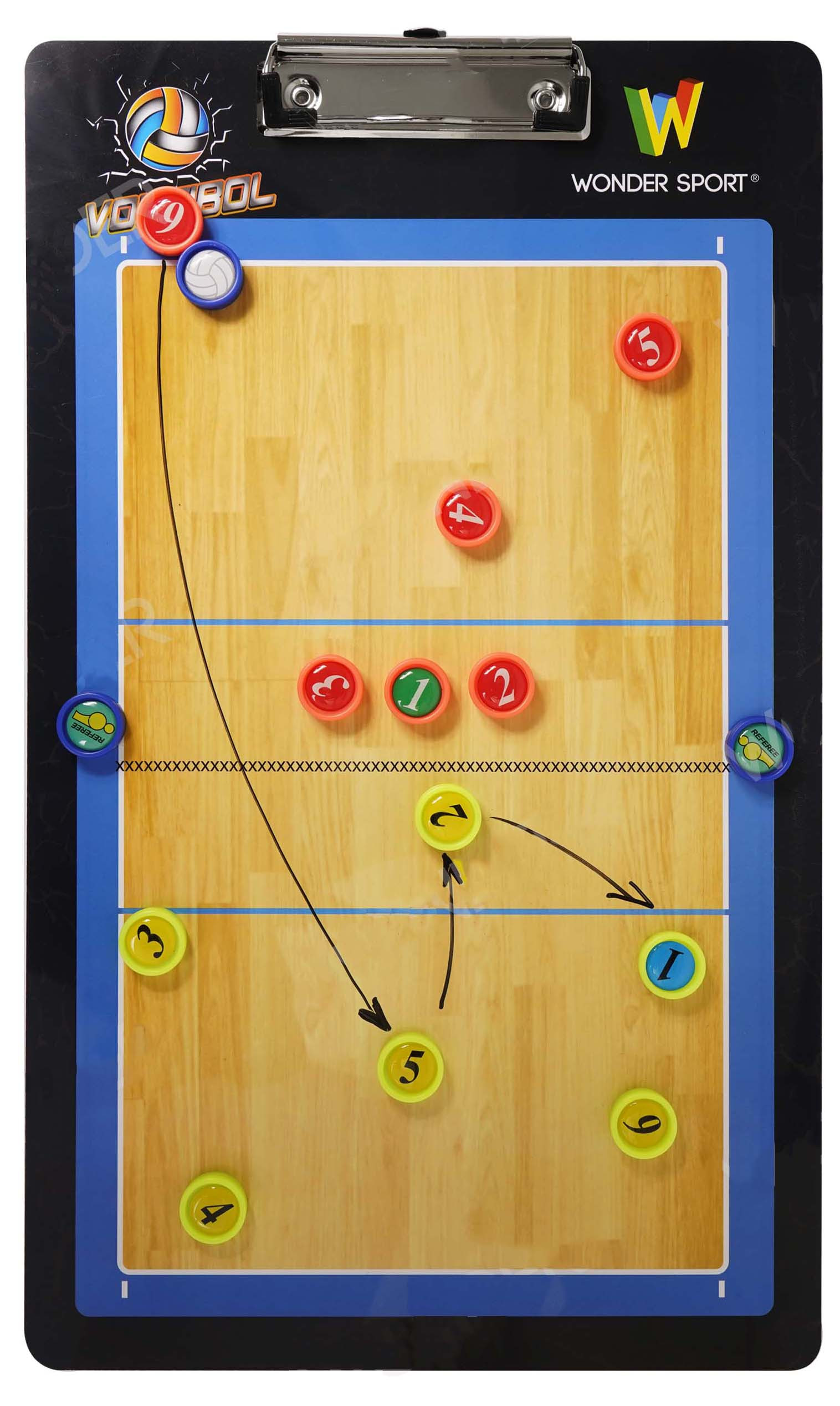 Imagen Tabla Tablero Magnético Estratégica Voleibol 1