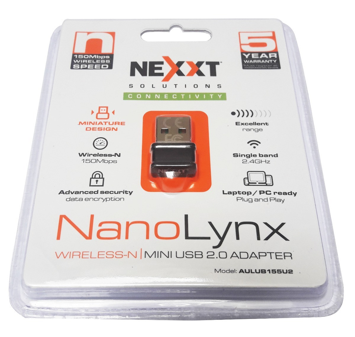 Imagen Adaptador Inalámbrico N USB 2.0 NanoLynx 2