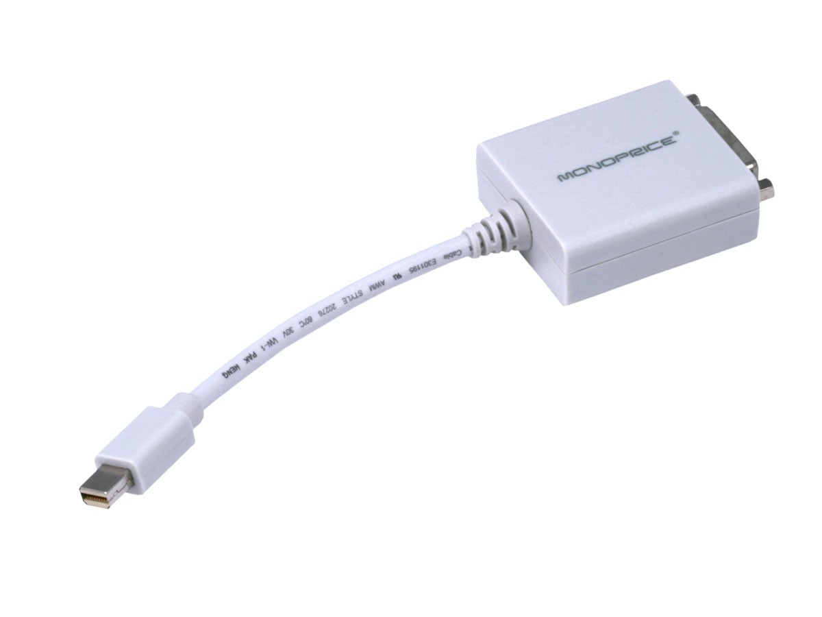 Imagen Adaptador Mini DisplayPort a DVI 1.1 - Blanco 1