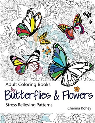 Imagen Adult coloring book: Butterflies and flowers 1
