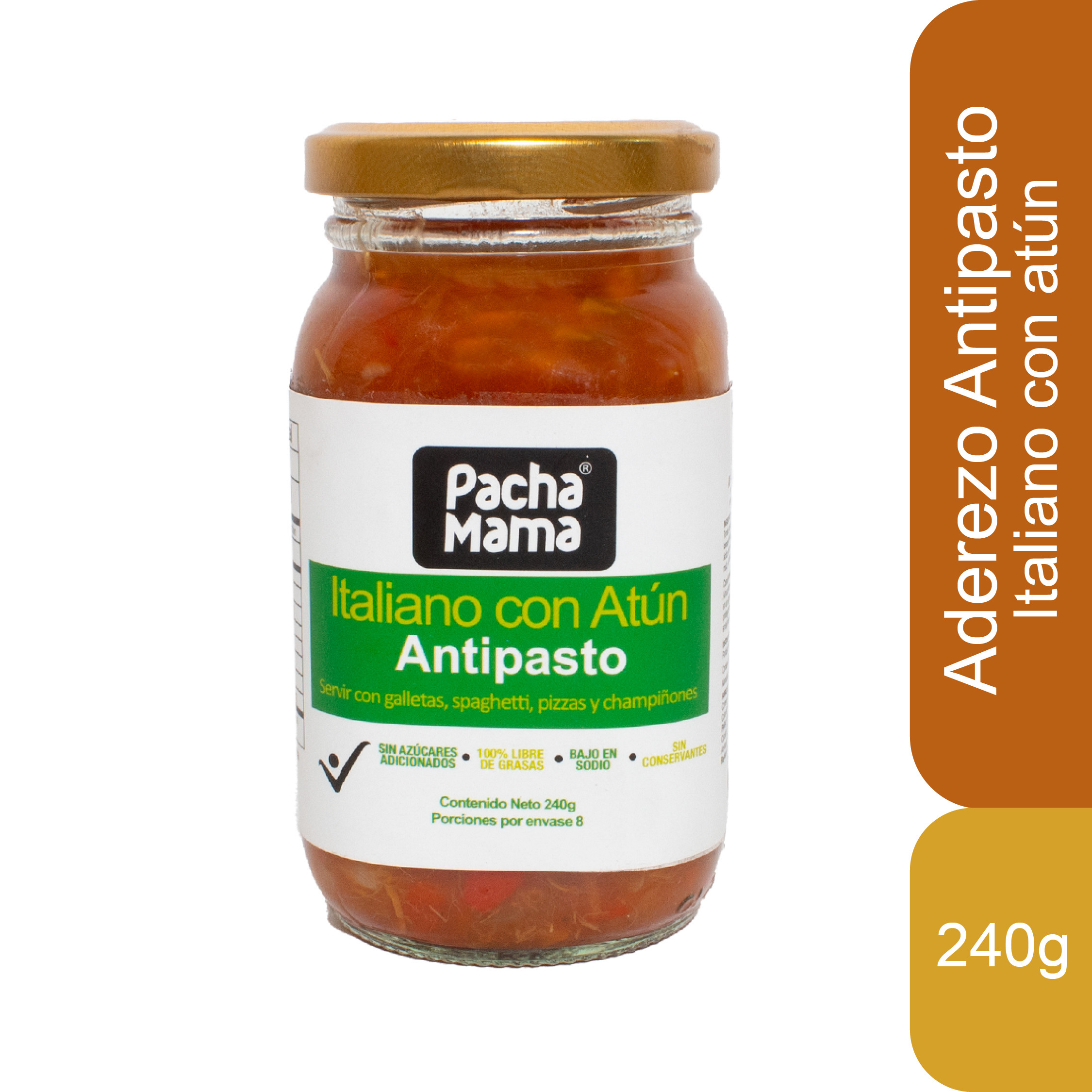 Imagen Antipasto Italiano con Atún | 120g , 240g y 360g | Sin Conservantes - Natural