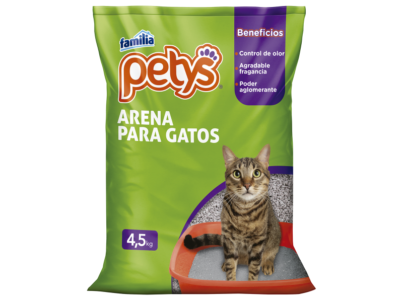 Arena Para Gatos Petys x 4,5 Kg: 31616 Cuidate en familia