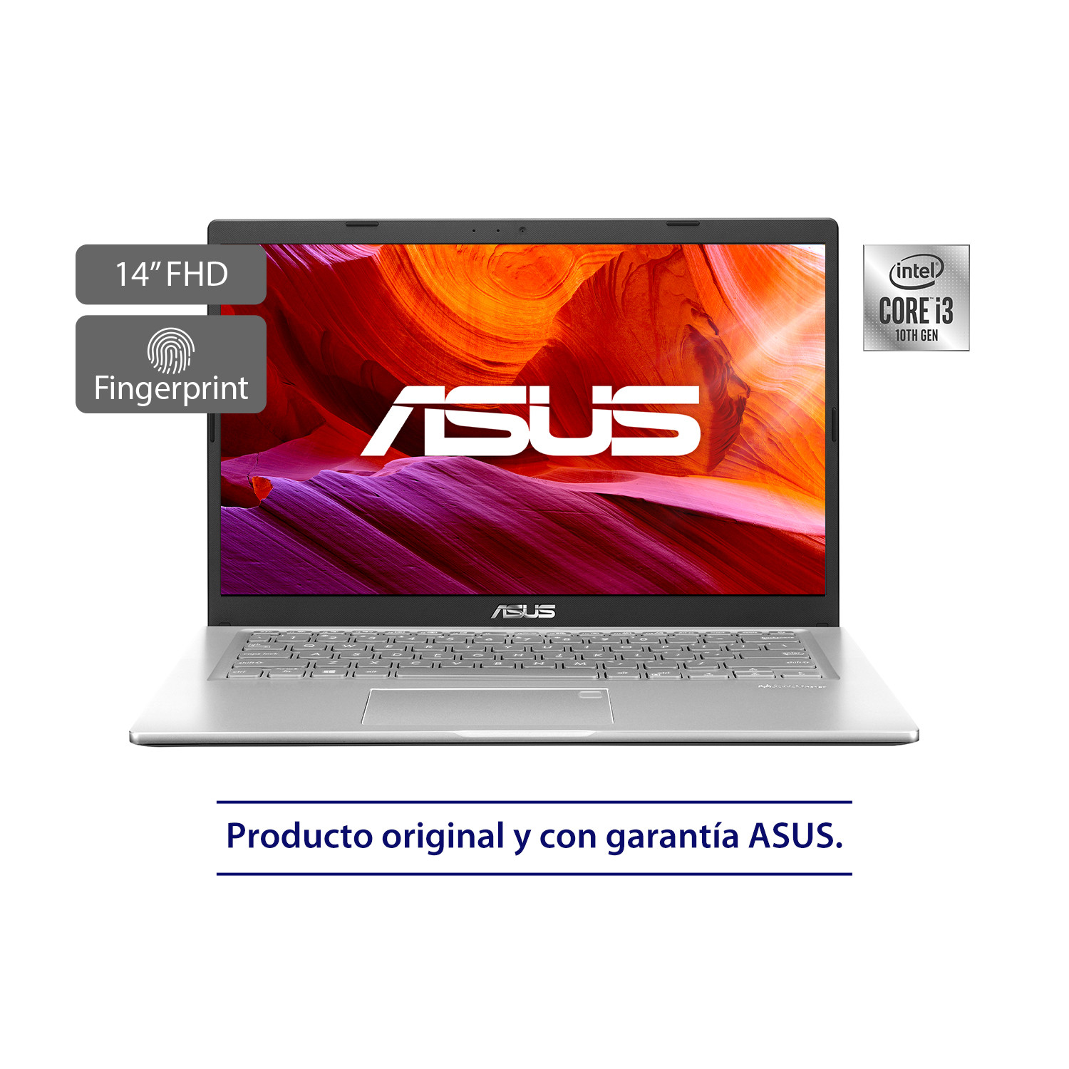 Imagen Asus Core i3 1005g1, Ram 8 gigas, Disco Solido 250 + Disco 1 Tera, Pantalla 14"
