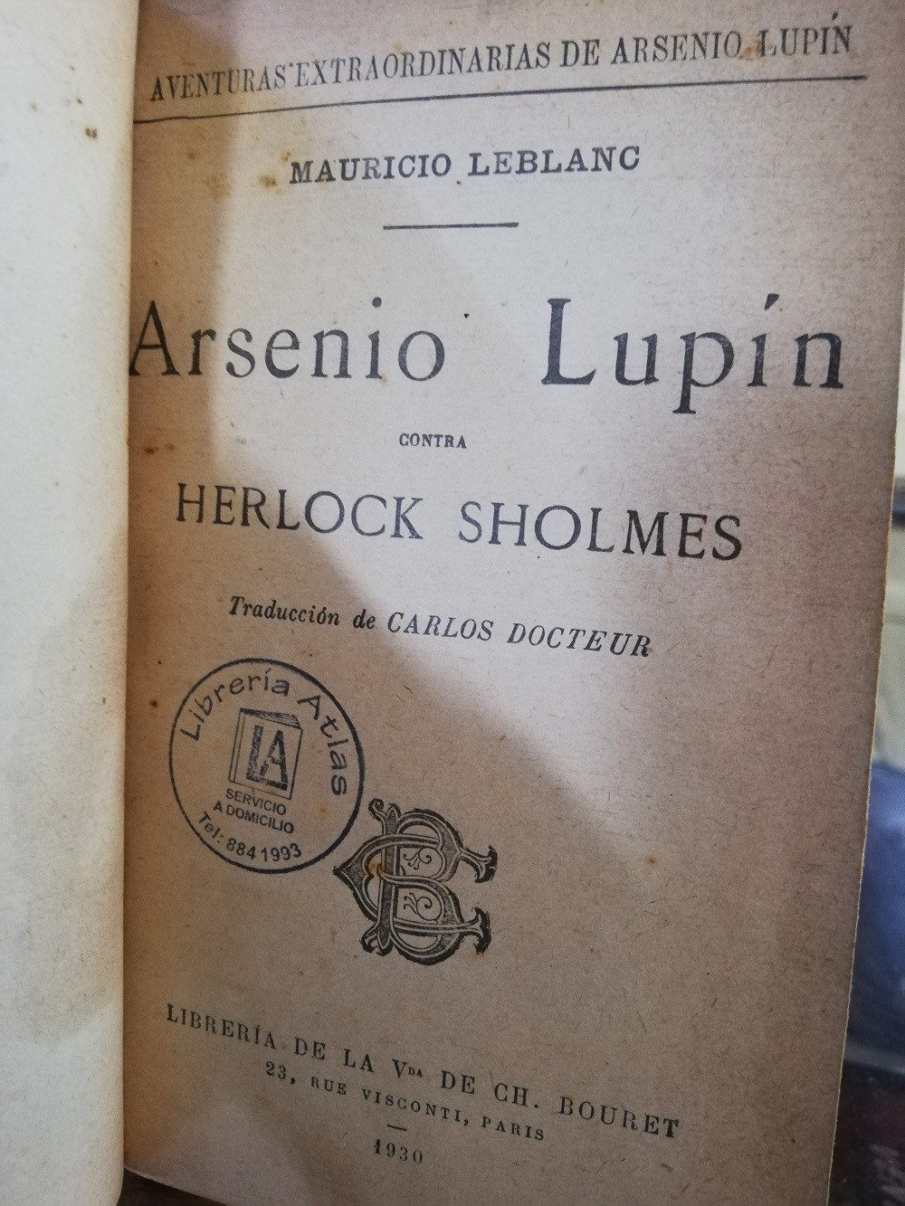Imagen AVENTURAS EXTRAORDINARIAS DE ARSENIO LUPIN: ARSENIO LUPIN CONTRA SHERLOCK HOLMES - MAURICE LEBLANC 2