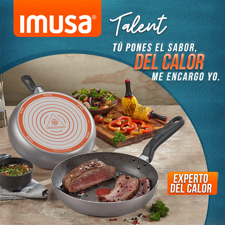 ImagenBatería de Cocina IMUSA Talent 7 Piezas Antiadherente Gris