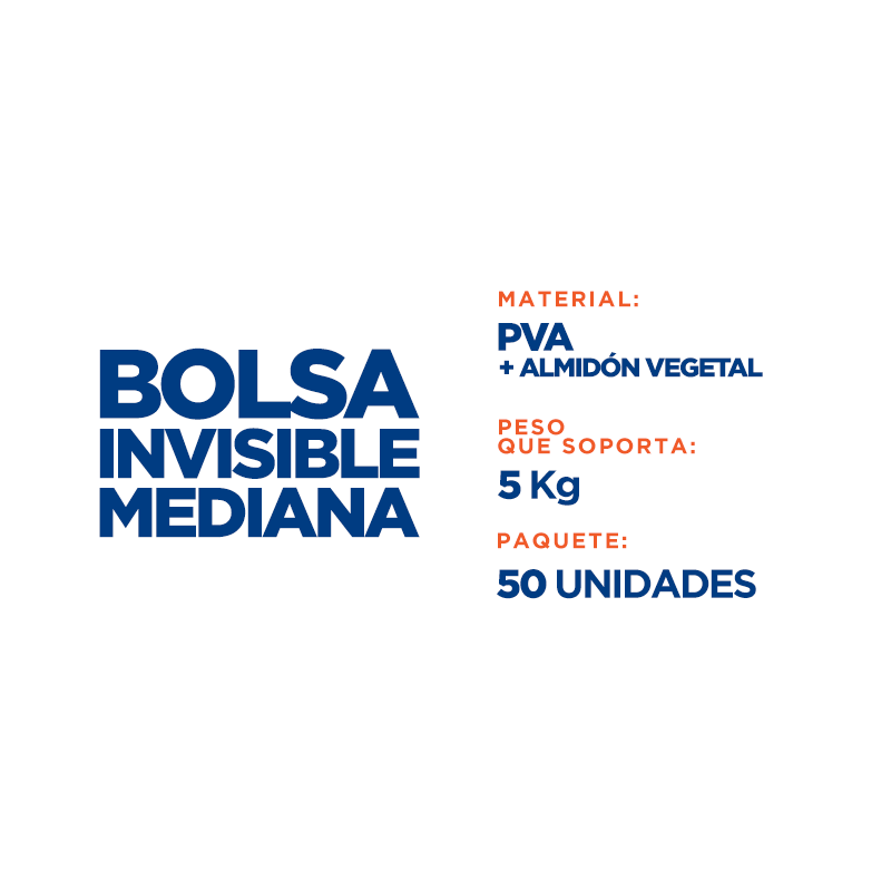Imagen Bolsa Invisible Mediana x 50 Unidades 2