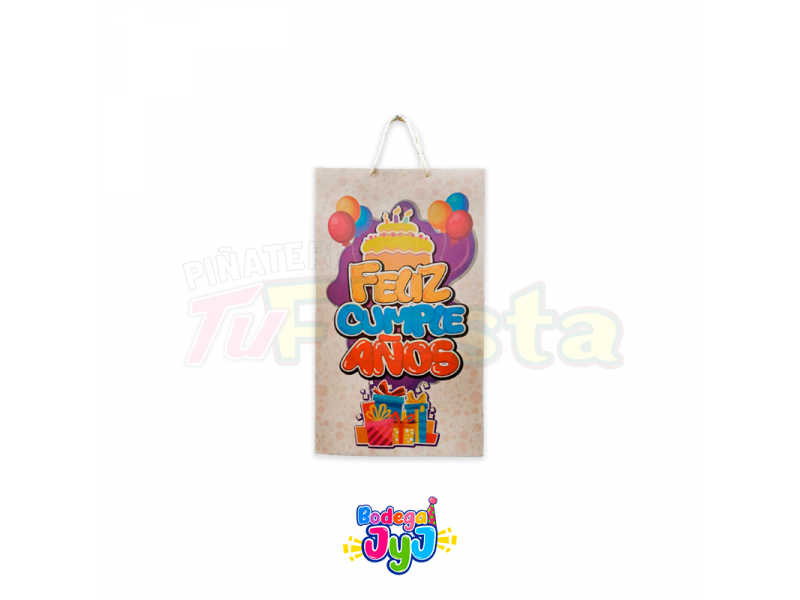 Bolsas Regalo Cumpleaños 3: Bolsas Regalo Cumpleaños 3 Piñatería Tu Fiesta