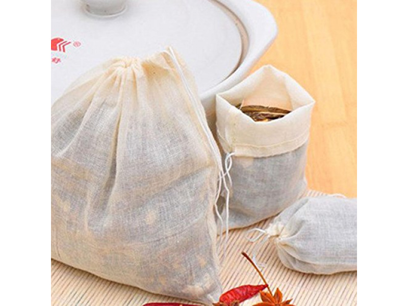 5 bolsas reutilizables para té a granel - Bolsitas de té de algodón :  Teasenz