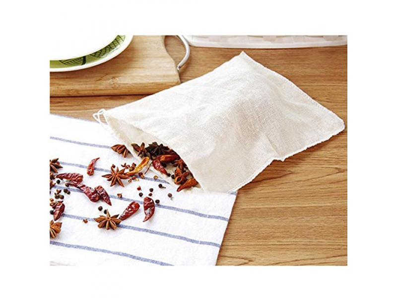  Bolsa de té reutilizable de tela y bolsa de especias a granel,  fabricada en Canadá con cáñamo y algodón orgánico, sin desperdicio,  ecológico, infusor de té de hojas sueltas naturales 