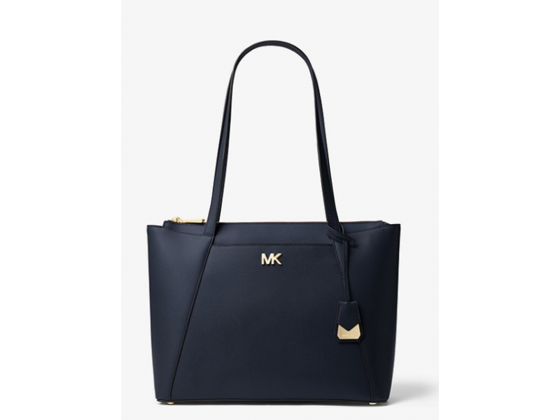 maddie crossgrain leather tote