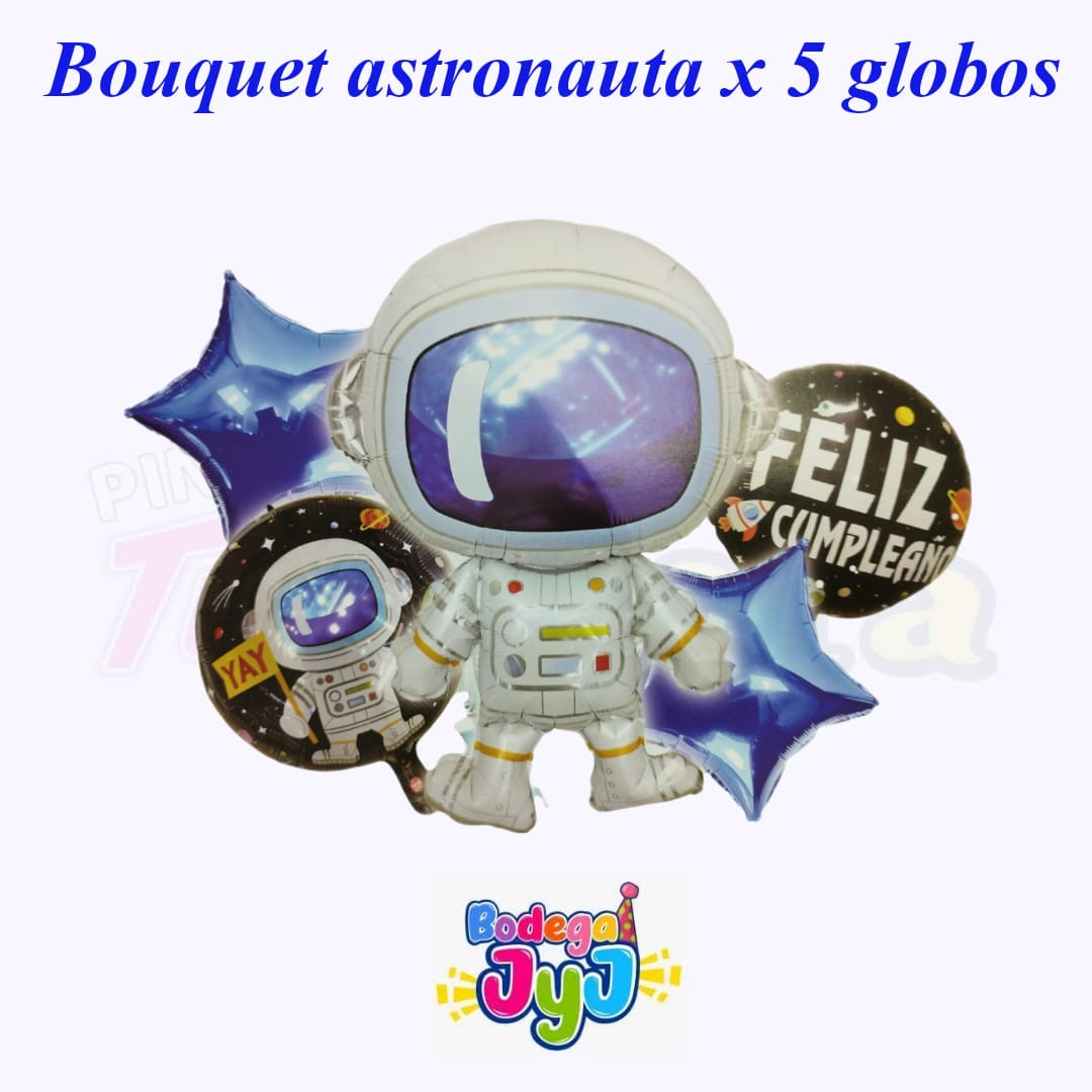 Imagen BOUQUET DE GLOBOS X5 PCS - ASTRONAUTA 1