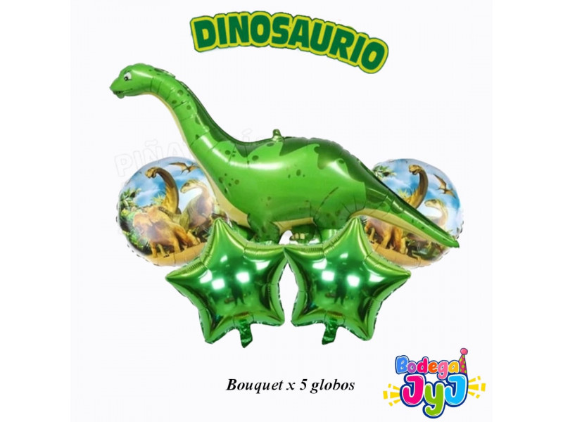 Bouquet de Globos Dinosaurio Rex 
