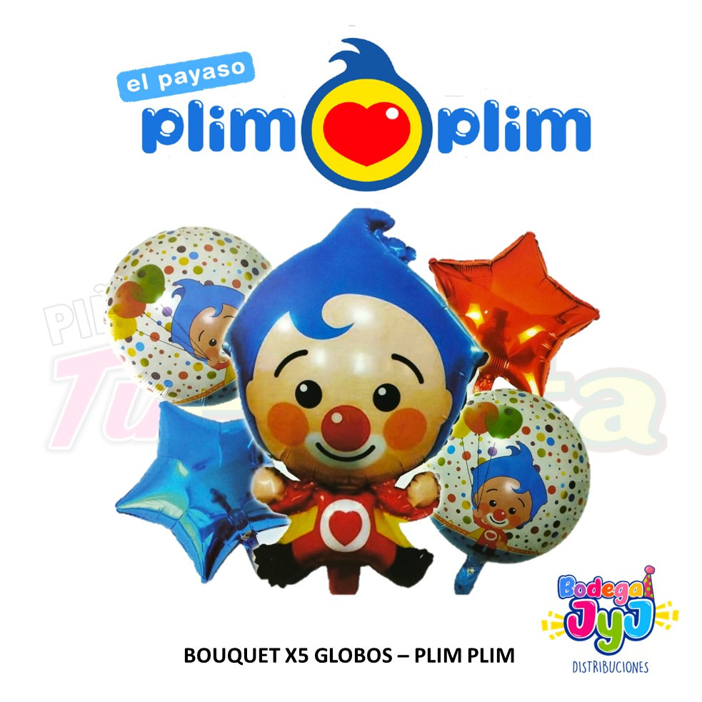 Imagen BOUQUET DE GLOBOS X5 PCS - PLIM PLIM  1