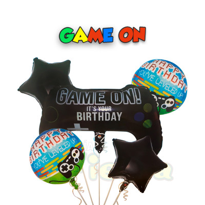 ImagenBOUQUET GLOBOS GAME ON 