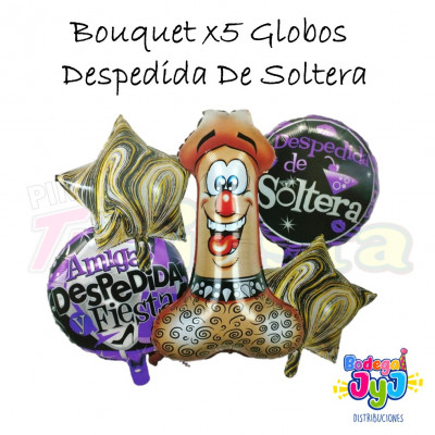 ImagenBouquet x5 Globos - Despedida De Soltera