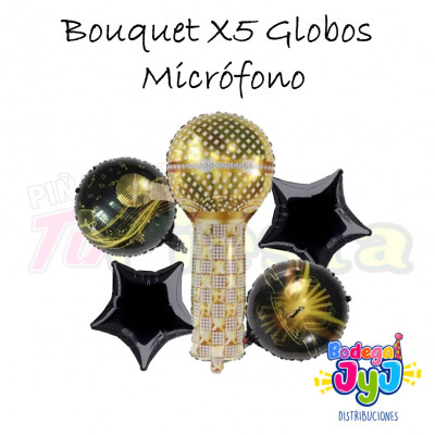 ImagenBouquet X5 Globos - Micrófono