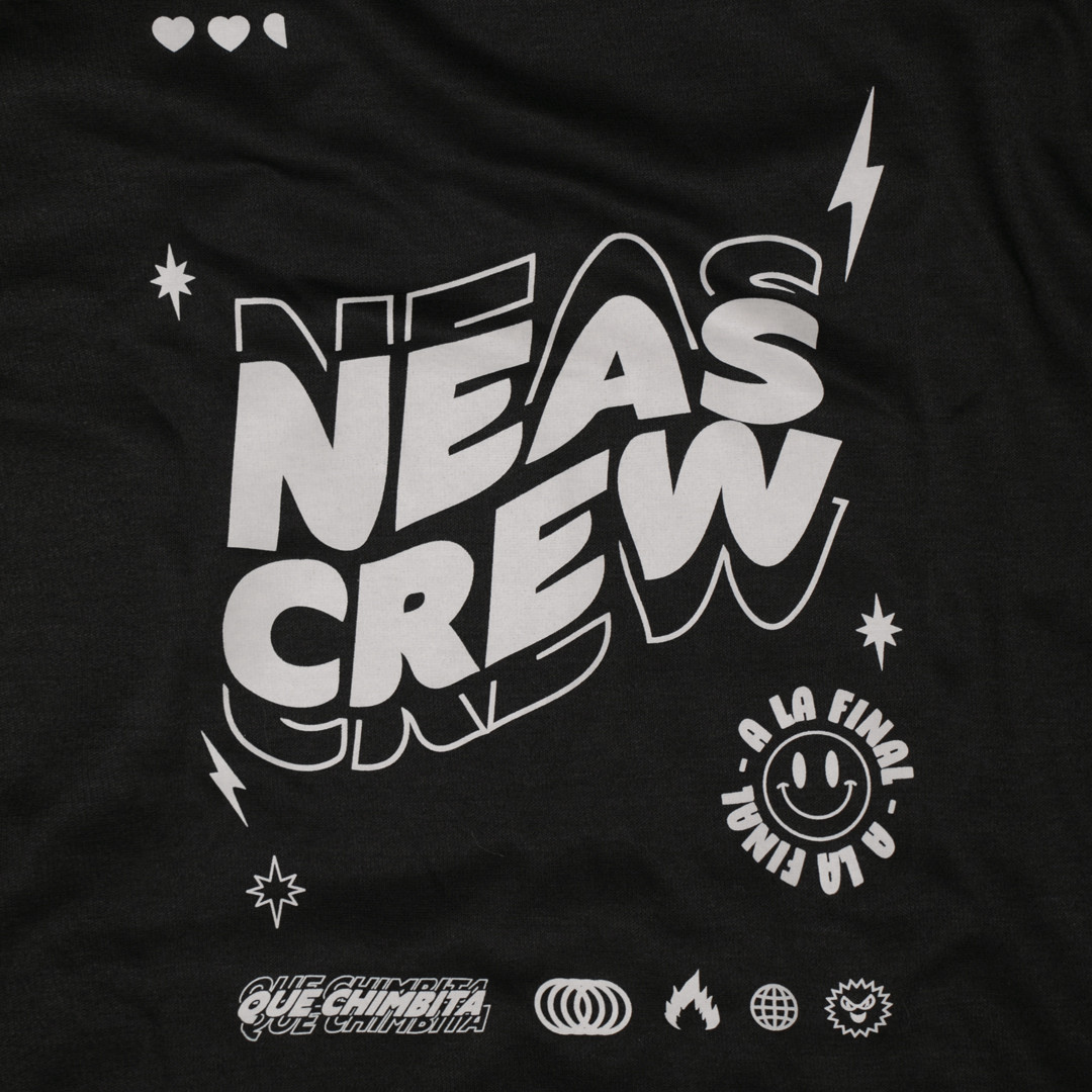 Imagen Buzo / Hoodie Negro con capota diseño Neas Crew 5