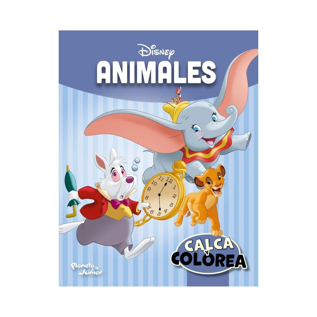 Imagen Calca Y Colorea. Animales De Disney
