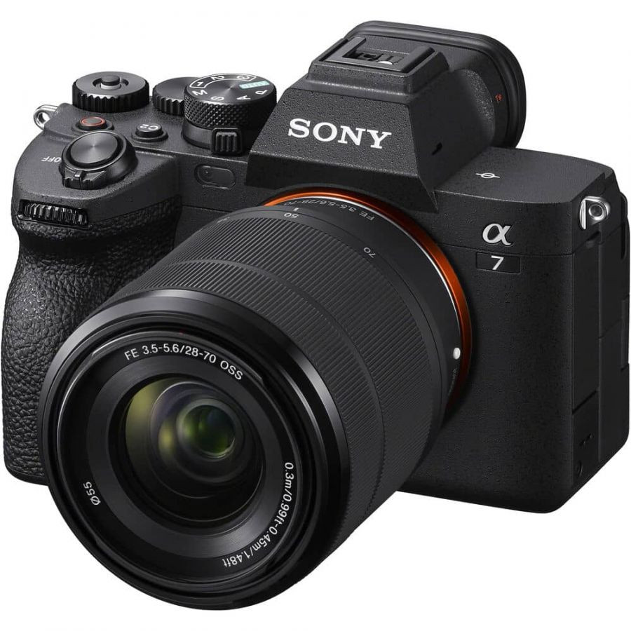 Imagen Cámara híbrida full-frame Sony Alpha 7 IV + lente de zoom de 28-70 mm