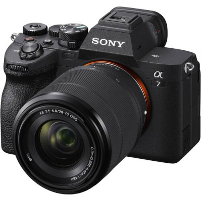 ImagenCámara híbrida full-frame Sony Alpha 7 IV + lente de zoom de 28-70 mm