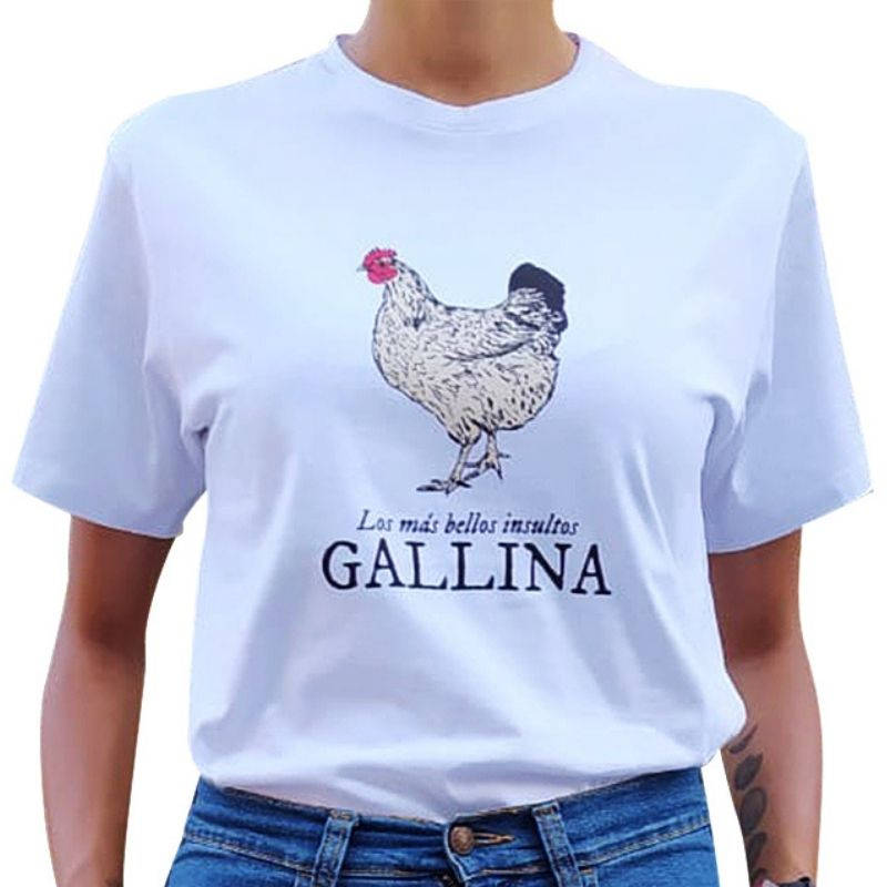 Imagen Camiseta Bellos Insultos Gallina 1