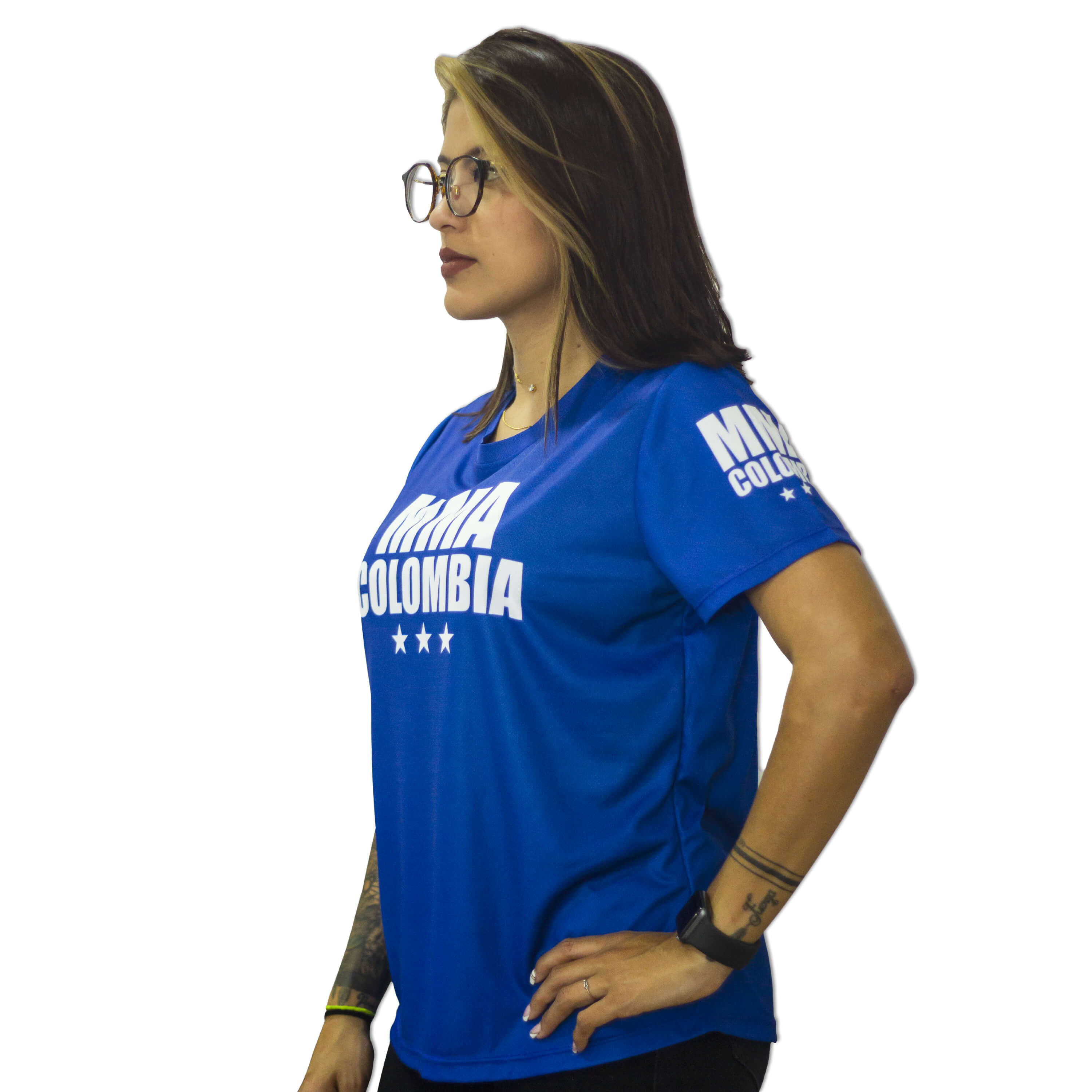 Imagen Camiseta Deportiva MMA Azul Dama