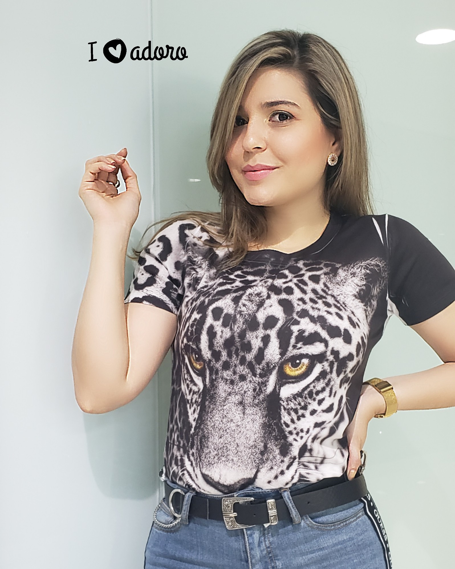 Imagen Camiseta Leopardo Negro 1