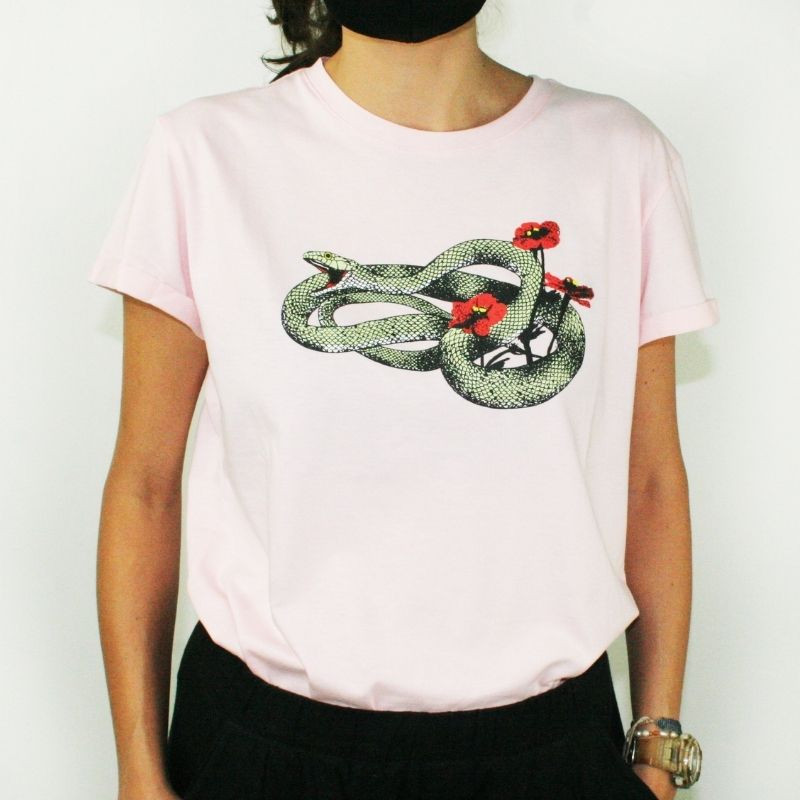 Imagen Camiseta Serpiente fit femenino 1
