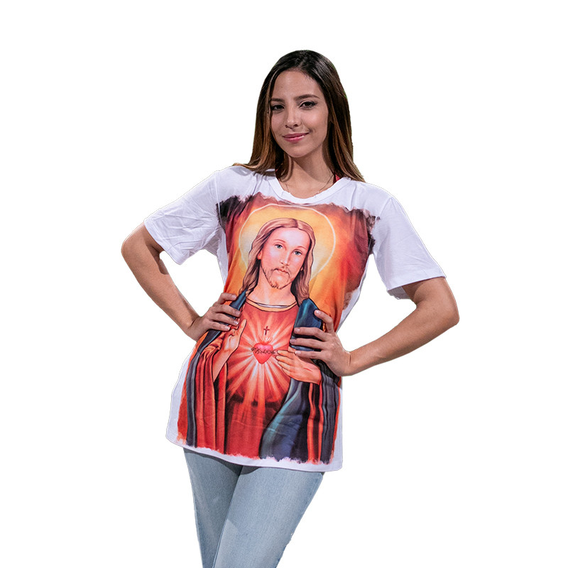 Imagen Camiseta unisex  Corazón de Jesús 1