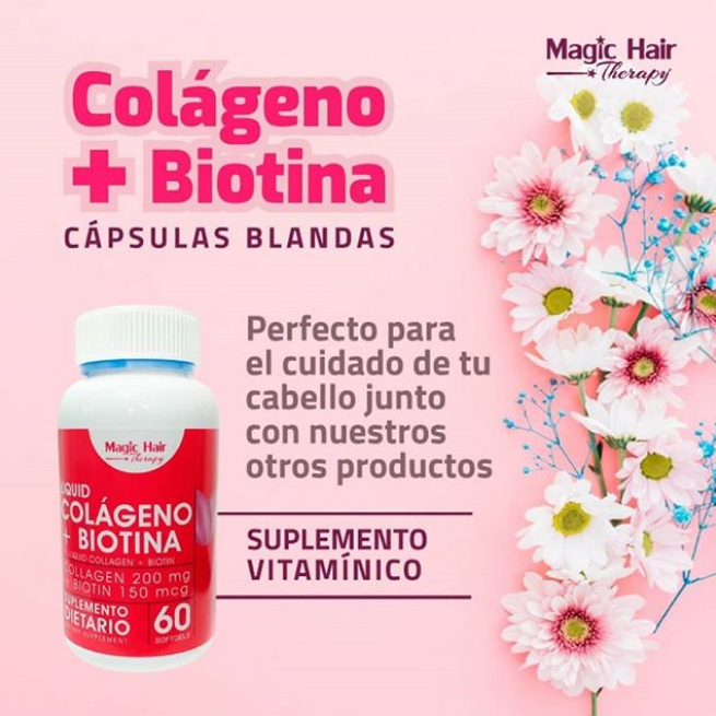 Imagen Cápsulas Colágeno y Biotina Magic Hair 2