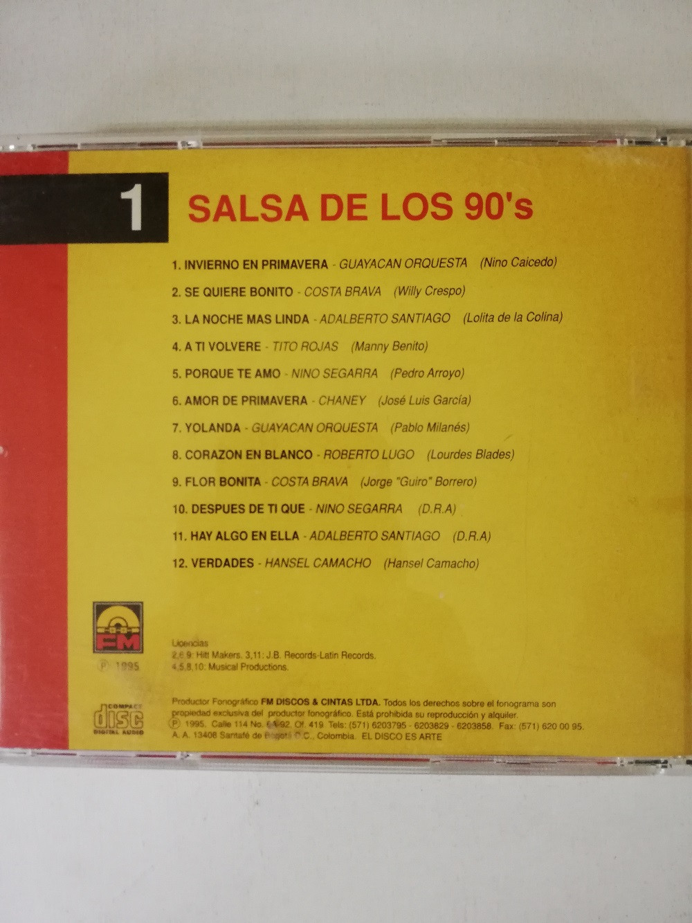 Imagen CD 5 HORAS DE SALSA VOL. 1 - SALSA DE LOS 90´s 2