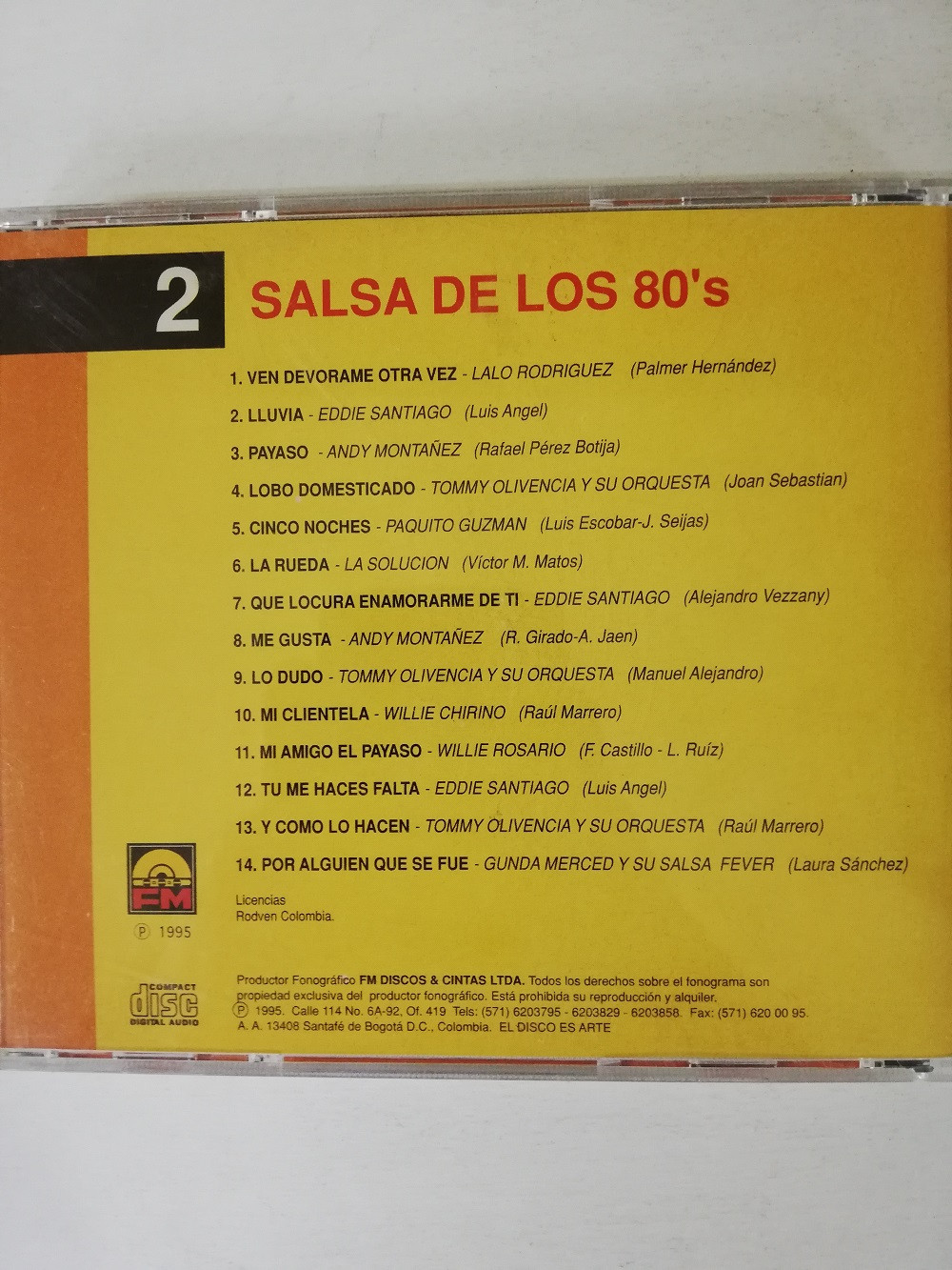 Imagen CD 5 HORAS DE SALSA VOL. 2 - SALSA DE LOS 80´s 2