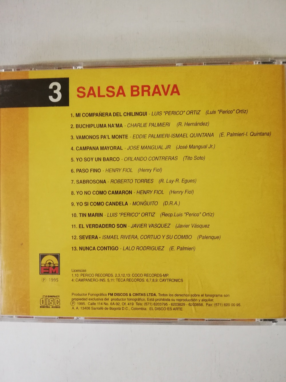 Imagen CD 5 HORAS DE SALSA VOL. 3 - SALSA BRAVA 2