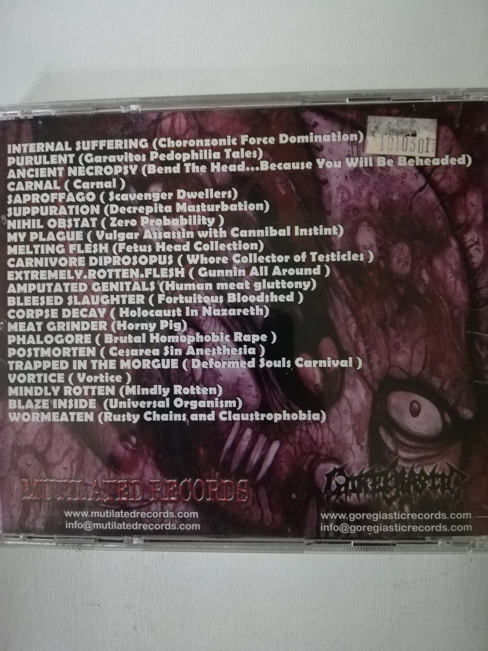 Imagen CD A BOMBARDMENT FROM SOUTHERN PARADISE - THE COLOMBIAN BRUTAL DEATH COMPILATION 2