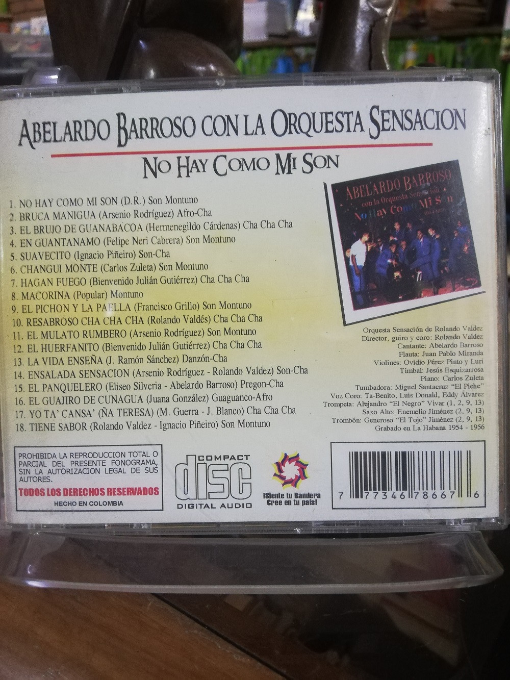 Imagen CD ABELARDO BARROSO CON LA ORQUESTA SENSACIÓN - NO HAY COMO MI SON 1954-1956 2