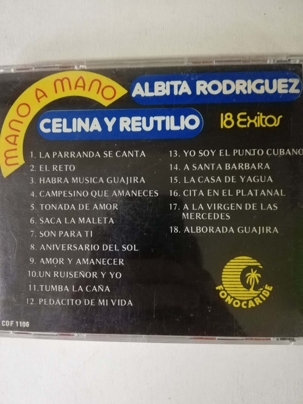 Imagen CD ALBITA RODRIGUEZ/CELINA Y REUTILIO - MANO A MANO, 18 EXITOS 2