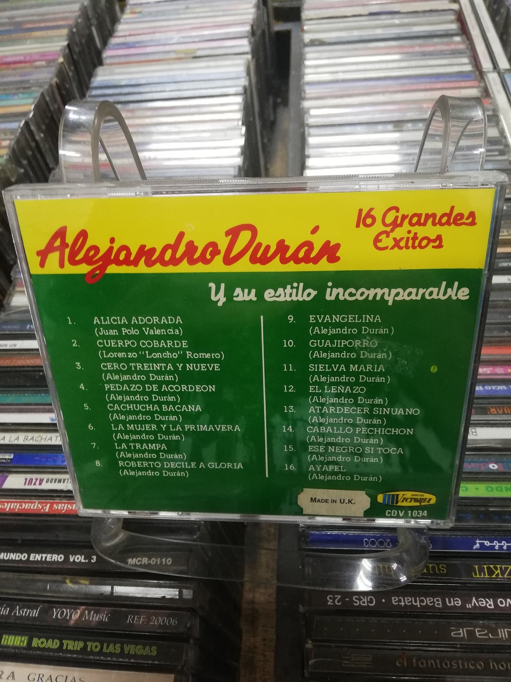 Imagen CD ALEJANDRO DURÁN - 16 GRANDES EXITOS 2