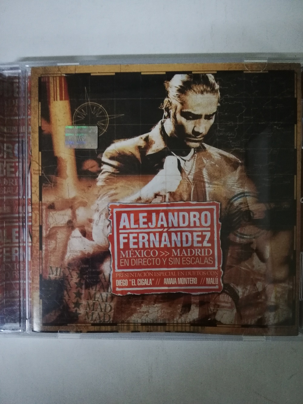 Imagen CD ALEJANDRO FERNANDEZ - MEXICO/MADRID DIRECTO Y SIN ESCALAS 1