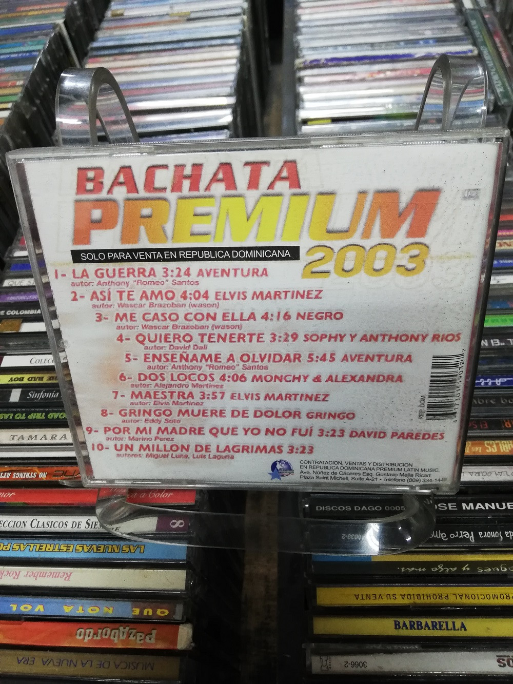 Imagen CD BACHATA PREMIUM 2003 2