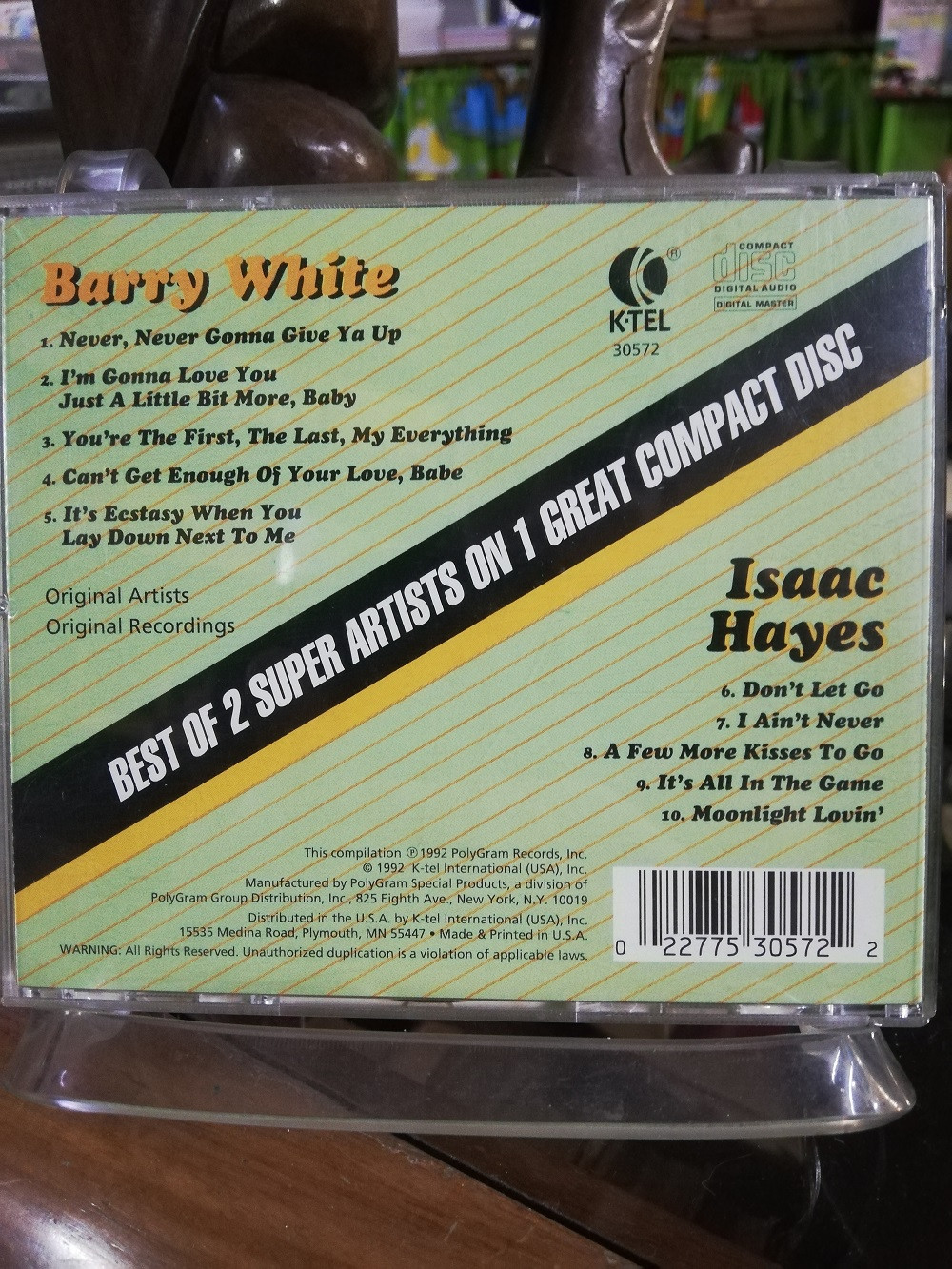 Imagen CD BARRY WHITE/ISAAC HAYES - BEST OF 2 SUPER ARTISTS 2