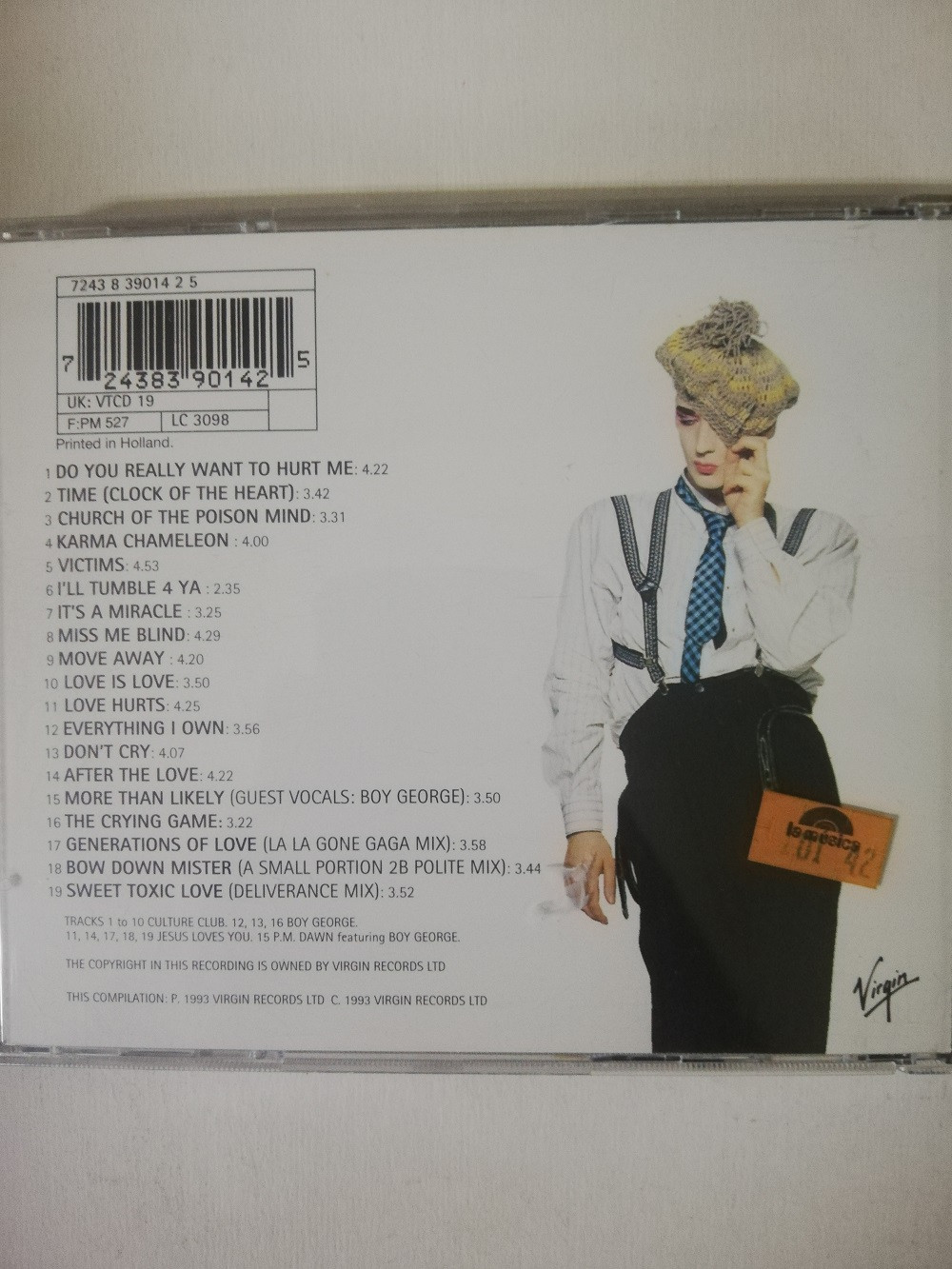 Imagen CD BOY GEORGE AND CULTURE CLUB - AT WORST...THE BEST OF  2